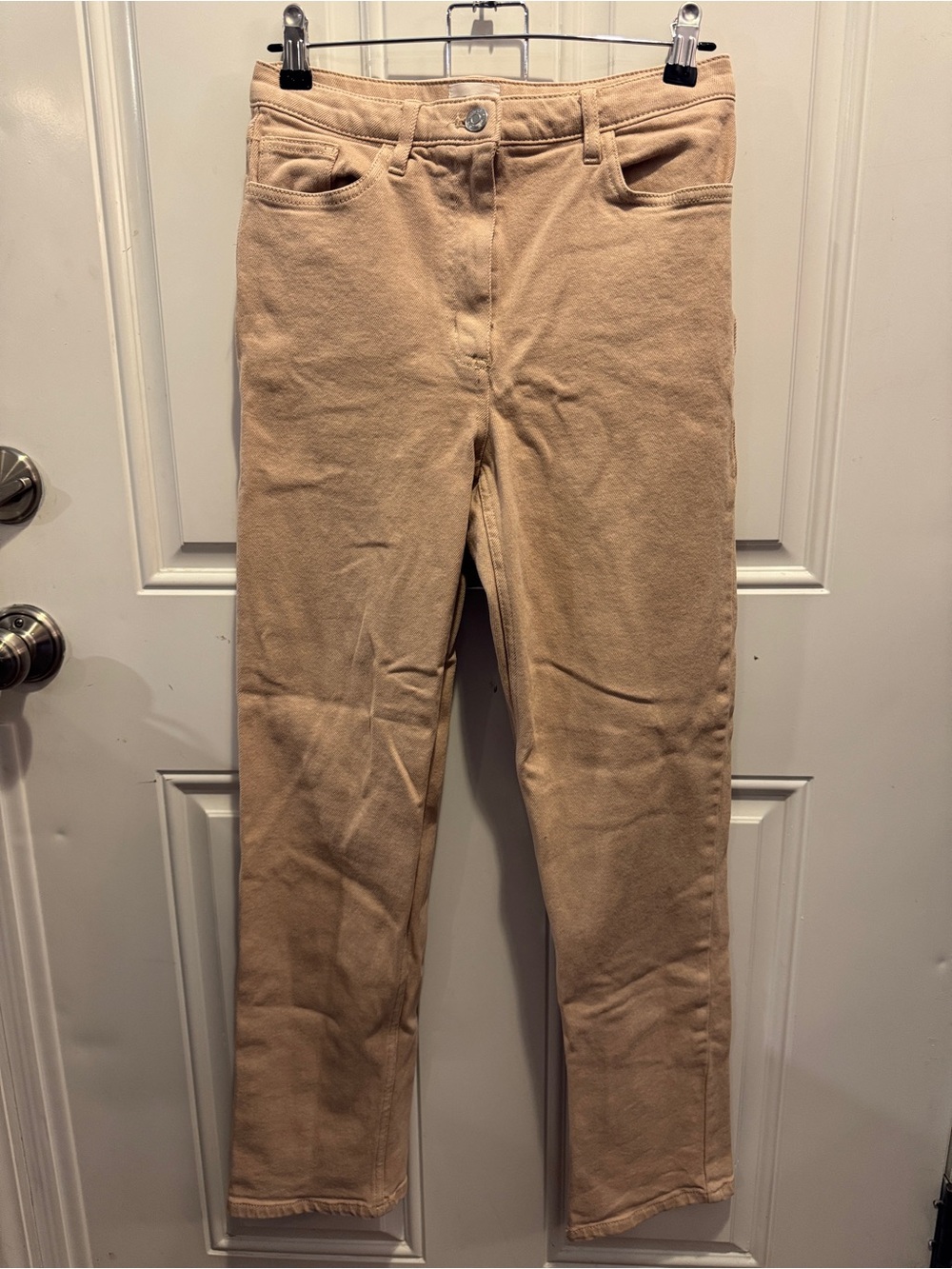 Aritzia x Wilfred Free The Melina Pant High-Waisted Twill Pants Tan Sz4 $128.00